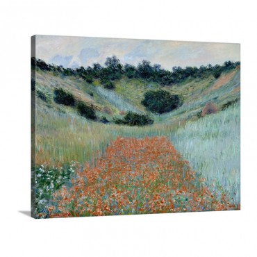 Poppy Field In A Hollow Near Giverny 1885 Wall Art - Canvas - Gallery Wrap