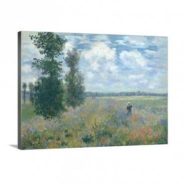 Poppy Fields Near Argenteuil Wall Art - Canvas - Gallery Wrap