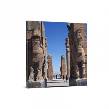 Porch Of Xerxes Persepolis Iran Middle East Wall Art - Canvas - Gallery Wrap