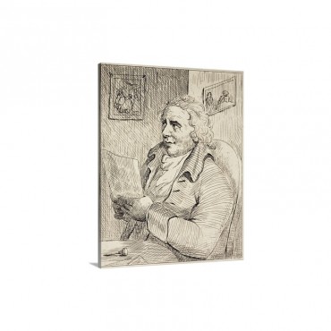 Portrait Of Thomas Rowlandson Wall Art - Canvas - Gallery Wrap