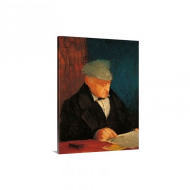 Portrait Of Hilaire Ren Degas Grandfather Of The Artist By Edgar Degas Ca 1850 1858 Wall Art - Canvas - Gallery Wrap