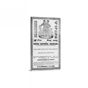 Portrait Of Siamese Twins Chang And Eng Wall Art - Canvas - Gallery Wrap