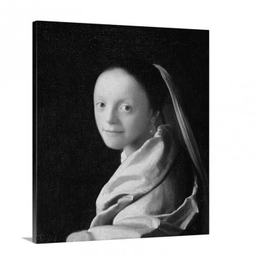 Portrait Of A Young Woman C 1663 65 Wall Art - Canvas - Gallery Wrap