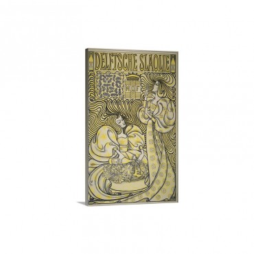 Poster For Delft Salad Oil By Jan Toorop 1894 Wall Art - Canvas - Gallery Wrap