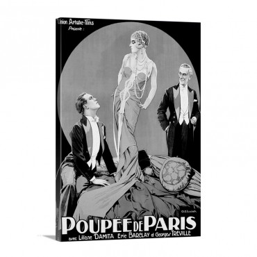 Poupee De Paris Union Artistic Films Vintage Poster By Elisabeth Wall Art - Canvas - Gallery Wrap