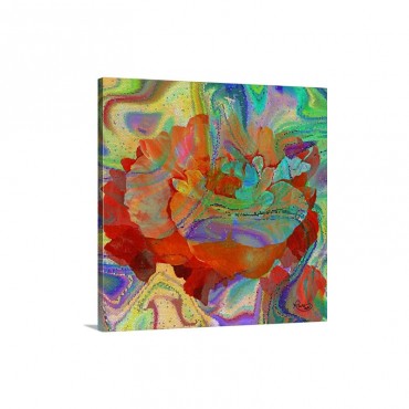 Psychedelic Bloom Wall Art - Canvas - Gallery Wrap