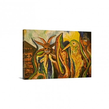 Puerto Rico Ponce Painting In City Hall Wall Art - Canvas - Gallery Wrap