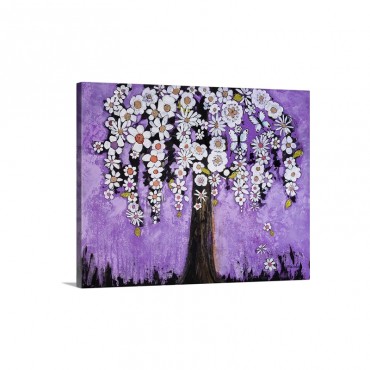 Radiant Orchid Tree Wall Art - Canvas - Gallery Wrap