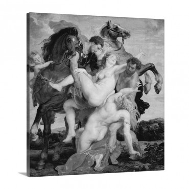 Rape Of The Daughters Of Leucippus Wall Art - Canvas - Gallery Wrap