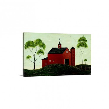 Red Barn Wall Art - Canvas - Gallery Wrap