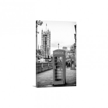 Red Telephone Booths London Wall Art - Canvas - Gallery Wrap