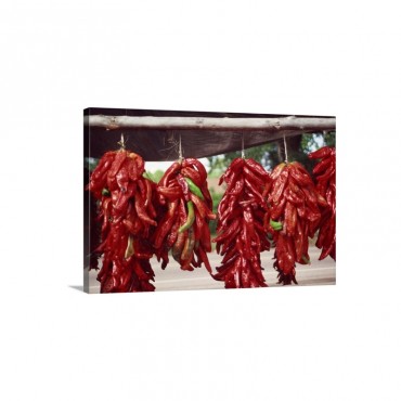 Red Peppers Drying Wall Art - Canvas - Gallery Wrap