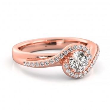 Regan Diamond Ring - Rose Gold