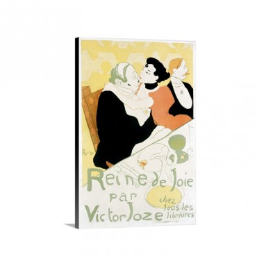 Reine De Joie Vintage Poster By Henri De Toulouse Lautrec Wall Art - Canvas - Gallery Wrap