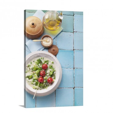 Risotto Ai Broccoletti Risotto With Broccoli And Cherry Tomatoes Wall Art - Canvas - Gallery Wrap