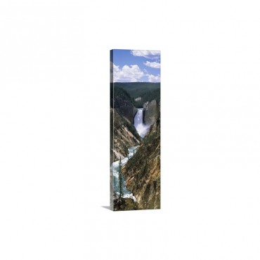 River Artist Point Yellowstone River Yellowstone National Park Wyoming Wall Art - Canvas - Gallery Wrap