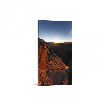 River Passing Through A Canyon Toroweap Point Grand Canyon National Park Arizona Wall Art - Canvas - Gallery Wrap
