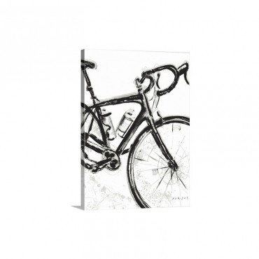 Road Bike Painting Wall Art - Canvas - Gallery Wrap