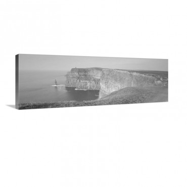Rock Formations At The Coast Cliffs Of Moher The Burren County Clare Republic Of Ireland Wall Art - Canvas - Gallery Wrap