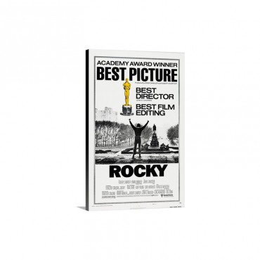 Rocky  Vintage Movie Poster Wall Art - Canvas - Gallery Wrap