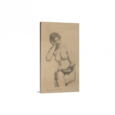Romance Nude Study By Kenyon Cox Wall Art - Canvas - Gallery Wrap