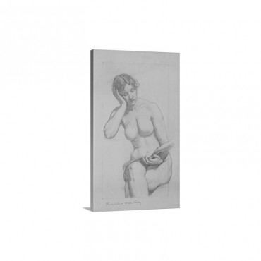 Romance Nude Study By Kenyon Cox Wall Art - Canvas - Gallery Wrap