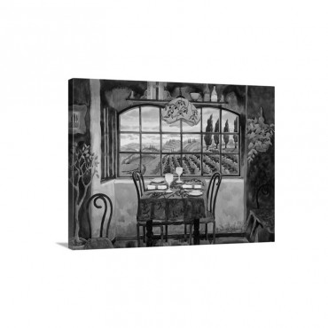 Romantic Dinner In Tuscany Wall Art - Canvas - Gallery Wrap