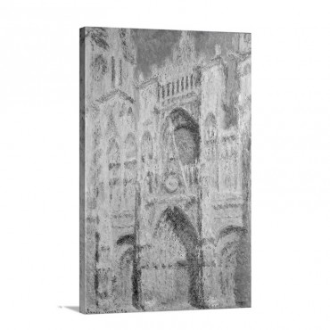Rouen Cathedral The Portal Sunlight Wall Art - Canvas - Gallery Wrap
