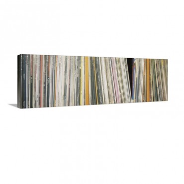 Row Of Music Records Germany Wall Art - Canvas - Gallery Wrap