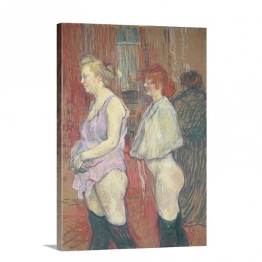 Rue Des Moulins By Henri De Toulouse Lautrec 1894 Wall Art - Canvas - Gallery Wrap