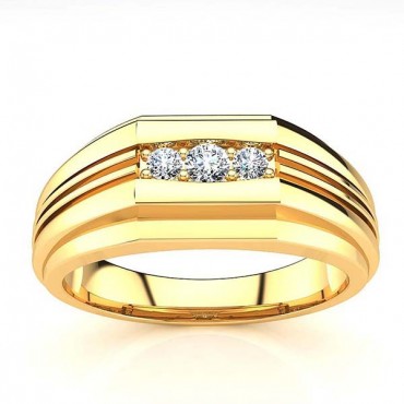 Scott Diamond Ring - Yellow Gold