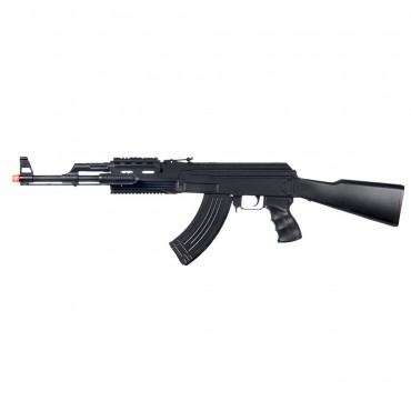 SP48 Tactical AK-47 Spring Rifle with Laser and Flashlight