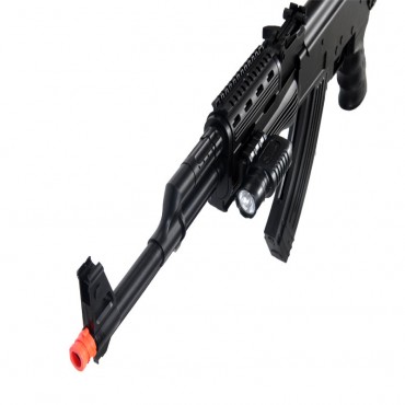 SP48 Tactical AK-47 Spring Rifle with Laser and Flashlight