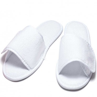 Terry Slippers with Velcro Closure