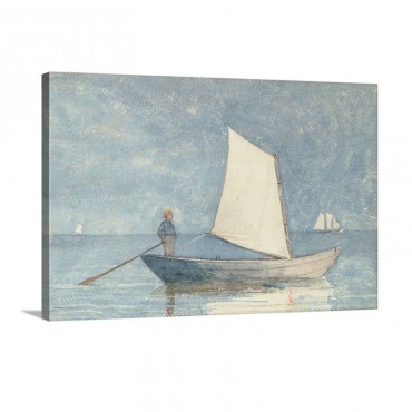 Sailing A Dory 1880 Wall Art - Canvas - Gallery Wrap