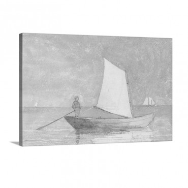 Sailing A Dory 1880 Wall Art - Canvas - Gallery Wrap