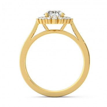 Samantha Moissanite Ring - Yellow Gold