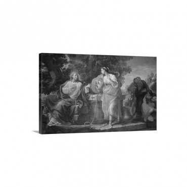 Samaritan Woman At The Well By Giuseppe Peroni 18th C Parma Italy Wall Art - Canvas - Gallery Wrap