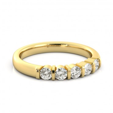 Samira Diamond Ring - Yellow Gold