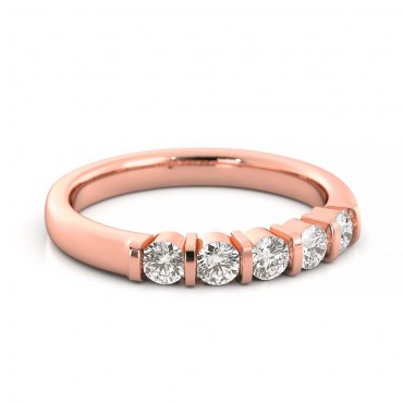 Samira Diamond Ring - Rose Gold