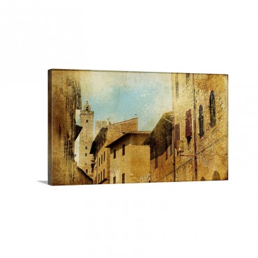 San Gimignano Tuscany Wall Art - Canvas - Gallery Wrap