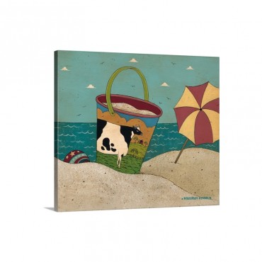 Sandpail  Bessie By The Sea Wall Art - Canvas - Gallery Wrap