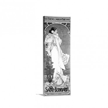 Sarah Bernhardt Poster Wall Art - Canvas - Gallery Wrap