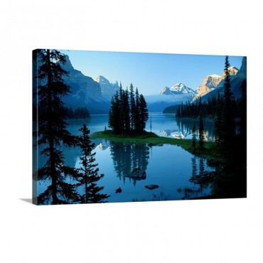 Scenic View Of A Lake In Jasper National Park In Canada Wall Art - Canvas - Gallery Wrap