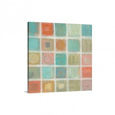 Sea Glass Mosaic Tile I I Wall Art - Canvas - Gallery Wrap