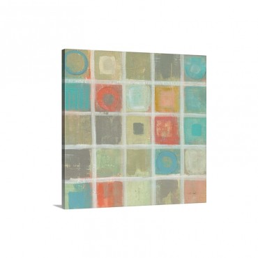 Sea Glass Mosaic Tile I V Wall Art - Canvas - Gallery Wrap