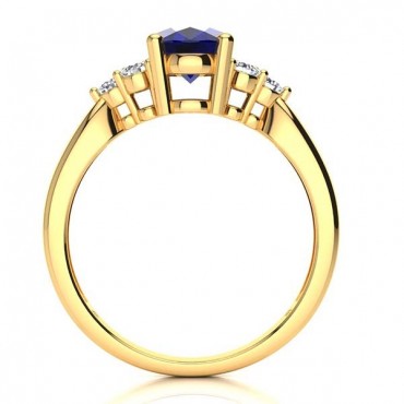 Selena Sapphire Ring - Yellow Gold