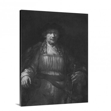 Self Portrait By Rembrandt Van Rijn Wall Art - Canvas - Gallery Wrap