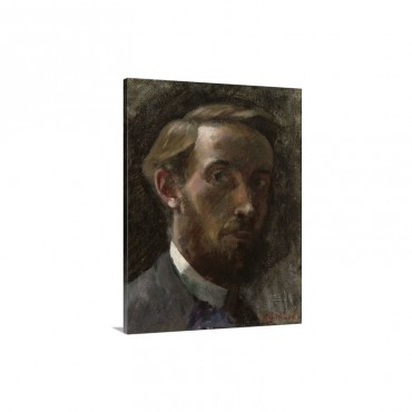 Self Portrait Aged 21 By Edouard Vuillard 1889 French Painting Wall Art - Canvas - Gallery Wrap