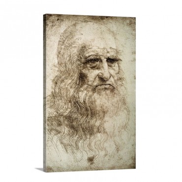 Self Portrait By Leonardo Da Vinci Wall Art - Canvas - Gallery Wrap